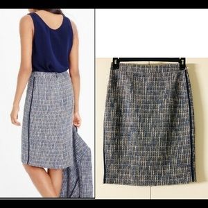 J.Crew Pencil Skirt Size 2 Cotton Blend Melange workwear Classic career